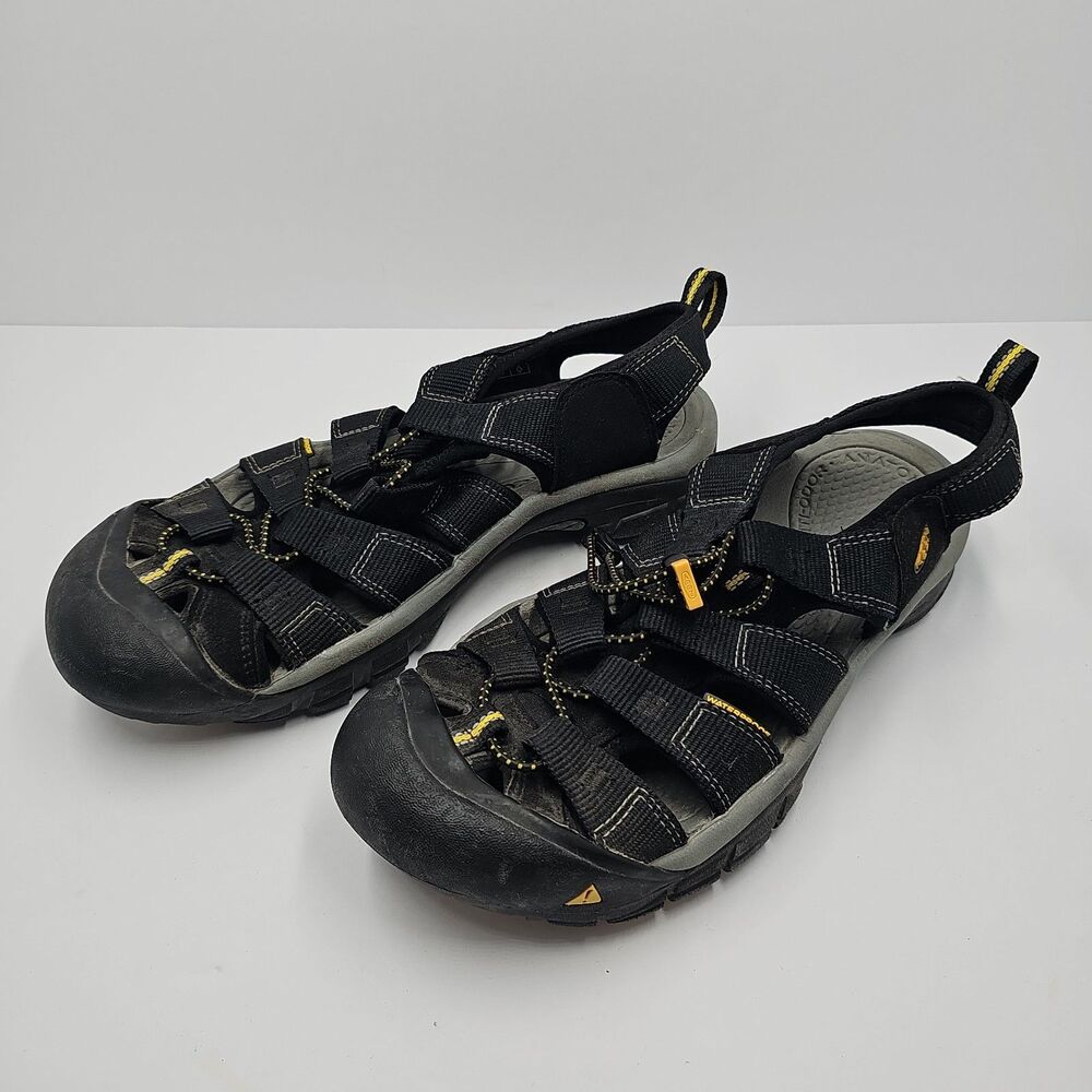 Keen Mens Newport H2 Rugged Waterproof Hiking Sandals Black Size 10